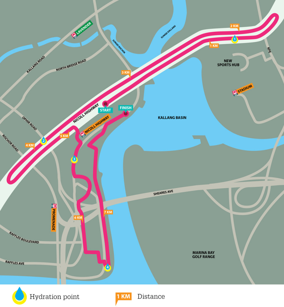 Mediacorp Hong Bao Run race route